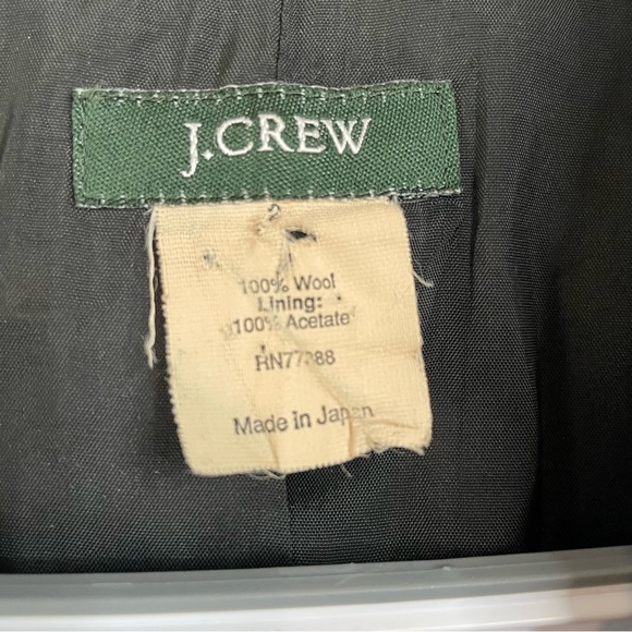 J.Crew 100% Wool 2-Button Black Blazer - 2 - Picture 2 of 6